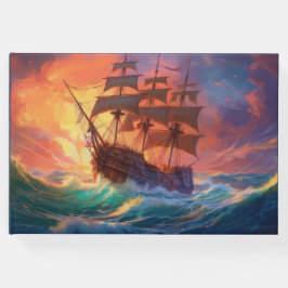 Segelschiff auf einem Sturmmeer Gästebuch