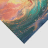 Segelschiff auf einem Sturmmeer Seidenpapier (Detail)