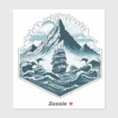 Segelschiff Aufkleber (Blatt)