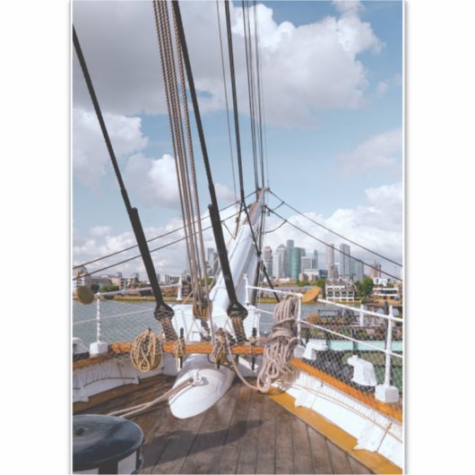 Segelschiff Aufkleber (Vorderseite)