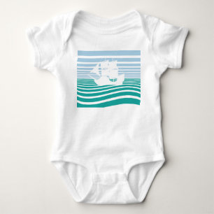 Segelschiff Baby Strampler