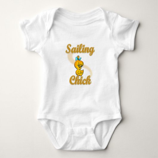 Segelschiff Baby Strampler (Vorderseite)