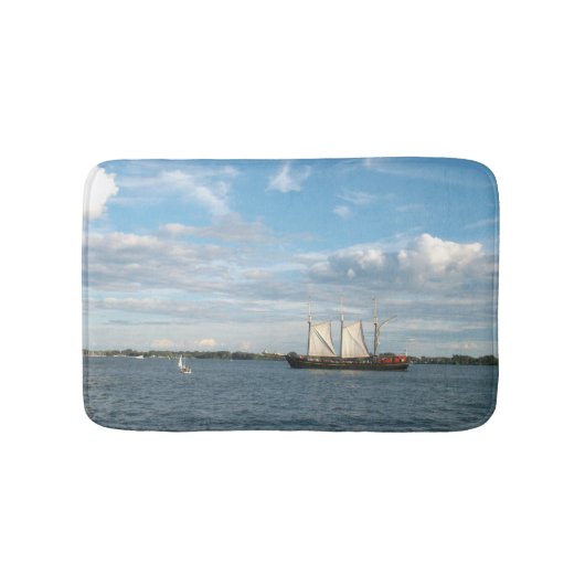 Segelschiff Badematte (Vorderseite)