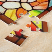 Segelschiff bei Sunset Puzzle (Seite)