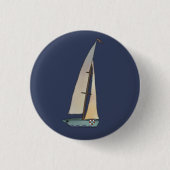 Segelschiff Button (Vorderseite)