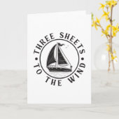 Segelschiff Captain Boat Sailor Funny Geschenk Ide Karte (Gelbe Blume)