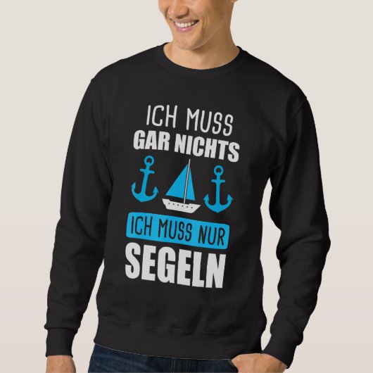 Segelschiff der Männer Sweatshirt (Vorderseite)