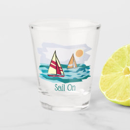 Segelschiff Design Shot Glass Schnapsglas