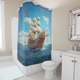 Segelschiff Duschvorhang