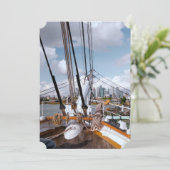 Segelschiff Einladung (Stehend Vorderseite)