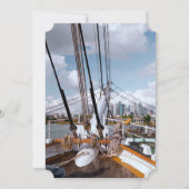Segelschiff Einladung (Vorderseite)
