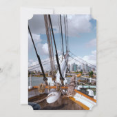 Segelschiff Einladung (Rückseite)