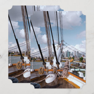 Segelschiff Einladung