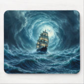 Segelschiff epischen Sturm dunkle Fantasie Dekorat Mousepad (Vorne)