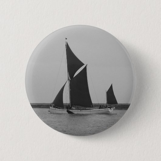 Segelschiff-Erinnerung Button (Vorderseite)