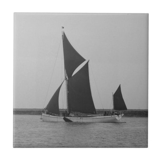 Segelschiff-Erinnerung Fliese (Vorderseite)