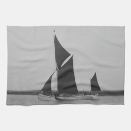 Segelschiff-Erinnerung Geschirrtuch
