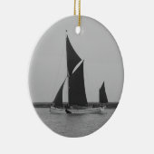 Segelschiff-Erinnerung Keramikornament (Rechts)