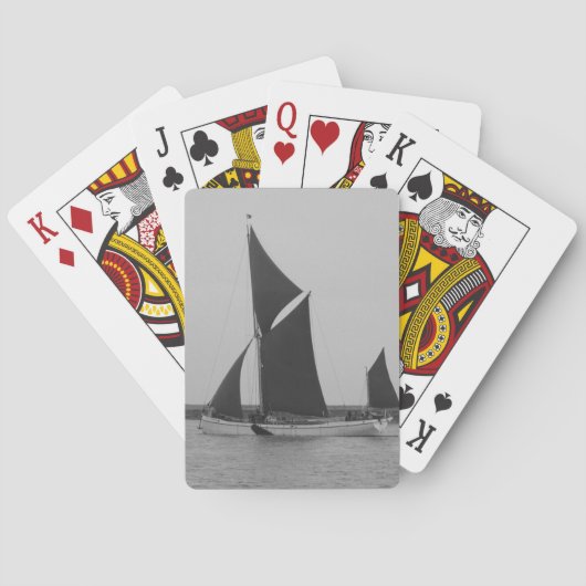 Segelschiff-Erinnerung Spielkarten (Rückseite)