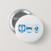 Segelschiff essen button (Vorne & Hinten)
