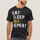 Segelschiff essen T-Shirt (Vorderseite)