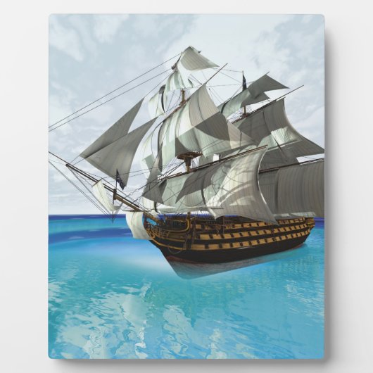 Segelschiff Fotoplatte (Vorderseite)