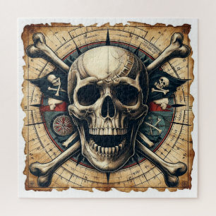 Segelschiff für Skull und Kreuzknochen 2 Puzzle