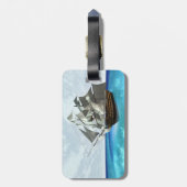 Segelschiff Gepäckanhänger (Rückseite vertikal)