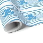Segelschiff Geschenkpapier (Rolleneckpunkt)