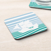 Segelschiff Getränkeuntersetzer (Linke Seite)