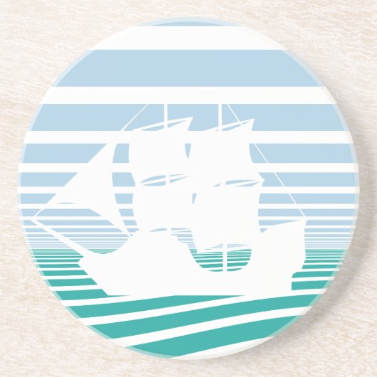 Segelschiff Getränkeuntersetzer (Vorne)