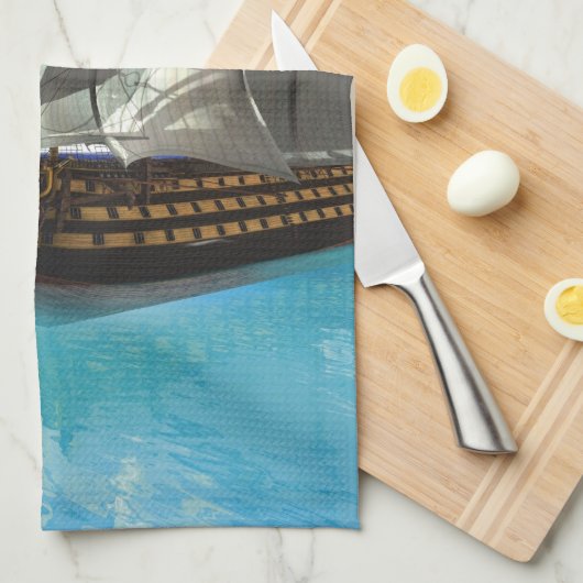 Segelschiff Handtuch (Viertel Falte)