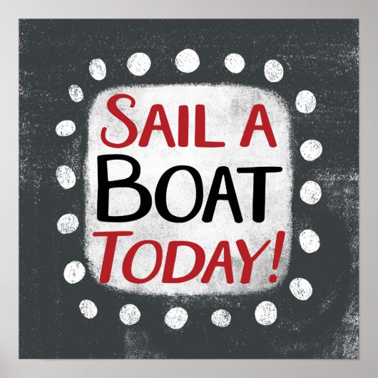Segelschiff Heute Poster Wall Art (Vorne)