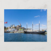 Segelschiff im Hafen von Halifax Postkarte (Vorderseite)