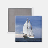 Segelschiff in der Ostsee Magnet (Vorderseite/Rückseite)