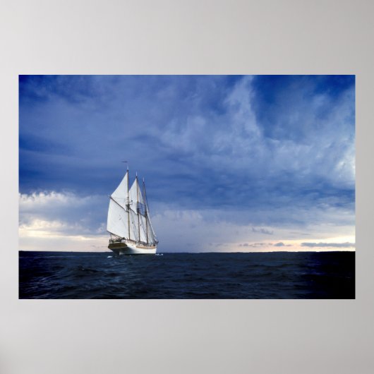 Segelschiff in der Ostsee Poster (Vorne)