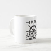 Segelschiff Kapitän Sailor Funny Geschenk Idee Kaffeetasse (Vorderseite Links)