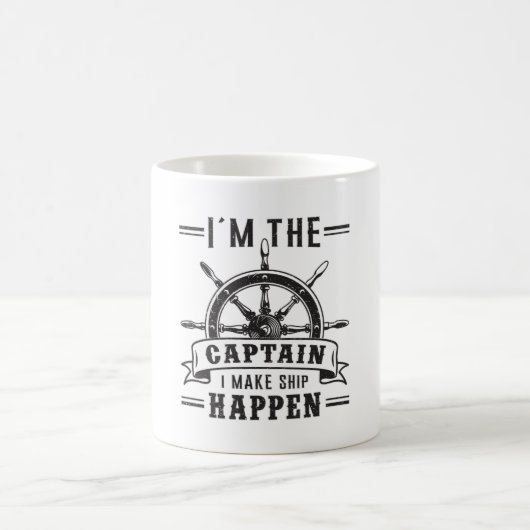 Segelschiff Kapitän Sailor Funny Geschenk Idee Kaffeetasse (Mittel)