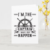 Segelschiff Kapitän Sailor Funny Geschenk Idee Karte (Gelbe Blume)