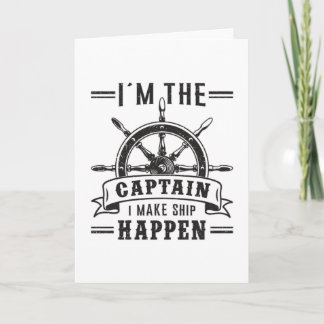 Segelschiff Kapitän Sailor Funny Geschenk Idee Karte