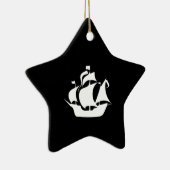 Segelschiff Keramik Ornament (Rechts)