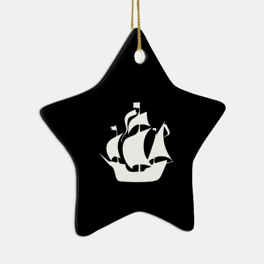 Segelschiff Keramik Ornament (Rechts)