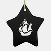 Segelschiff Keramik Ornament (Links)