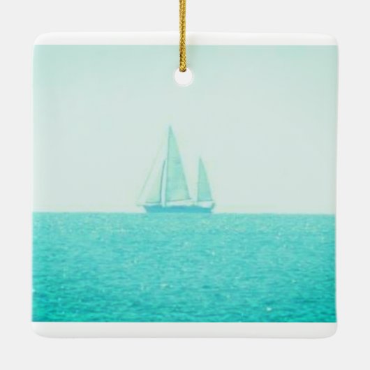 Segelschiff Keramikornament (Rückseite)