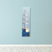 Segelschiff Leinwand "Head-on-View" Art (Insitu (Holzboden))