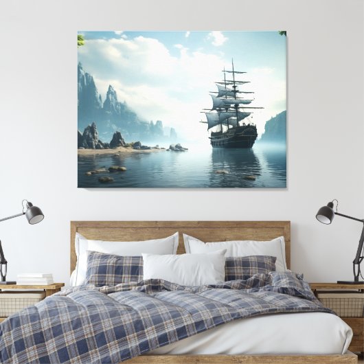 Segelschiff Leinwanddruck (Insitu (Schlafzimmer))