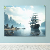 Segelschiff Leinwanddruck (Insitu (Holzboden))