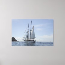 Segelschiff mit klarer Leinwand Art