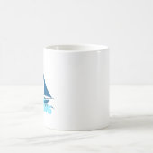 Segelschiff mit schönem Segelboot Kaffeetasse (Mittel)