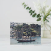 Segelschiff nach Harbor Postkarte (Stehend Vorderseite)